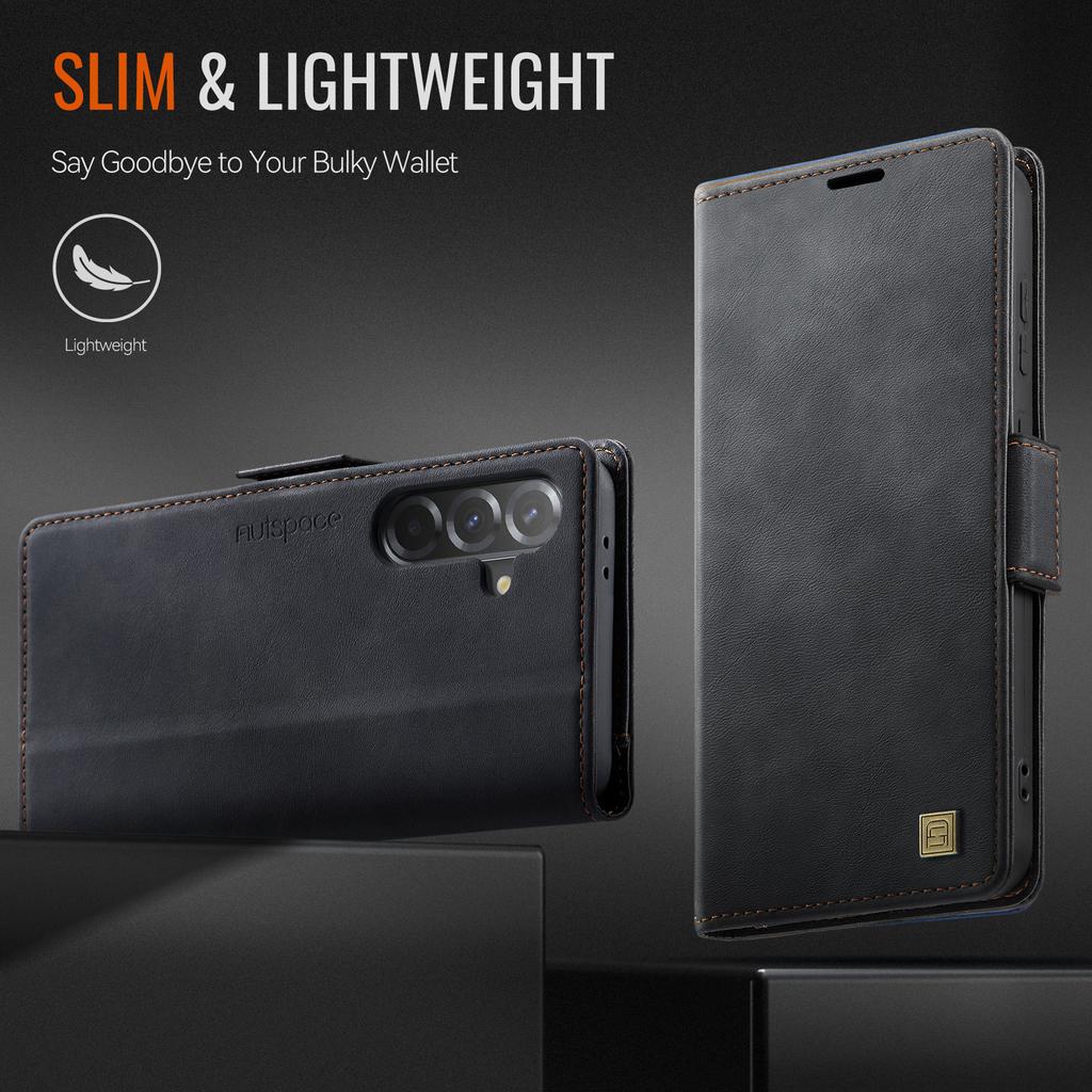 For Samsung Galaxy A56 Wallet Case with Card Slots & Kickstand, 360° Protection Leather Case