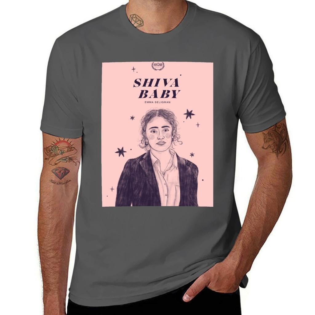 Shiva Baby Film Poster Tshirt Christmas Casual Short Sleeve Top