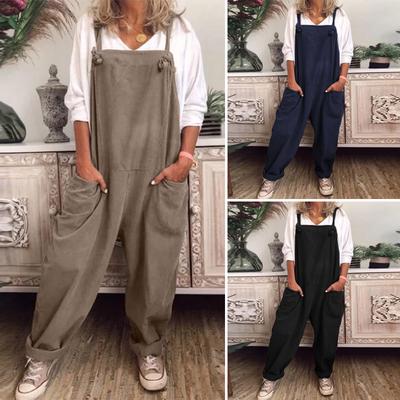 womens linen bib overalls