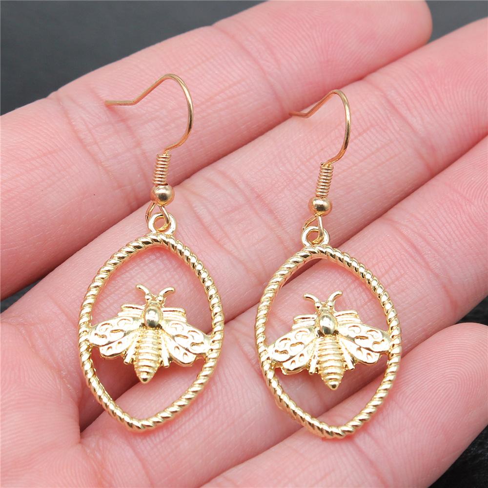 27 Styles Honey Bee Honeycomb Earrings Fashion Temperament Versatile Small Earrings Elegant Ladies Jewelry