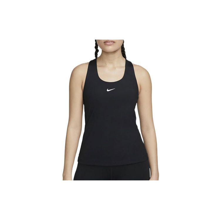Nike Swoosh Women's Medium Support Padded Sports Bra Tank Black DV9898-010