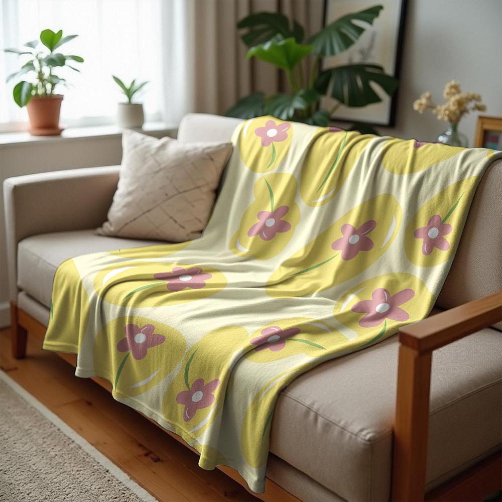 Crayon Golden Star Anime Cartoon Flannel Blanket Soft Warm Throw for Bedroom Sofa Car Kids Holiday Gift