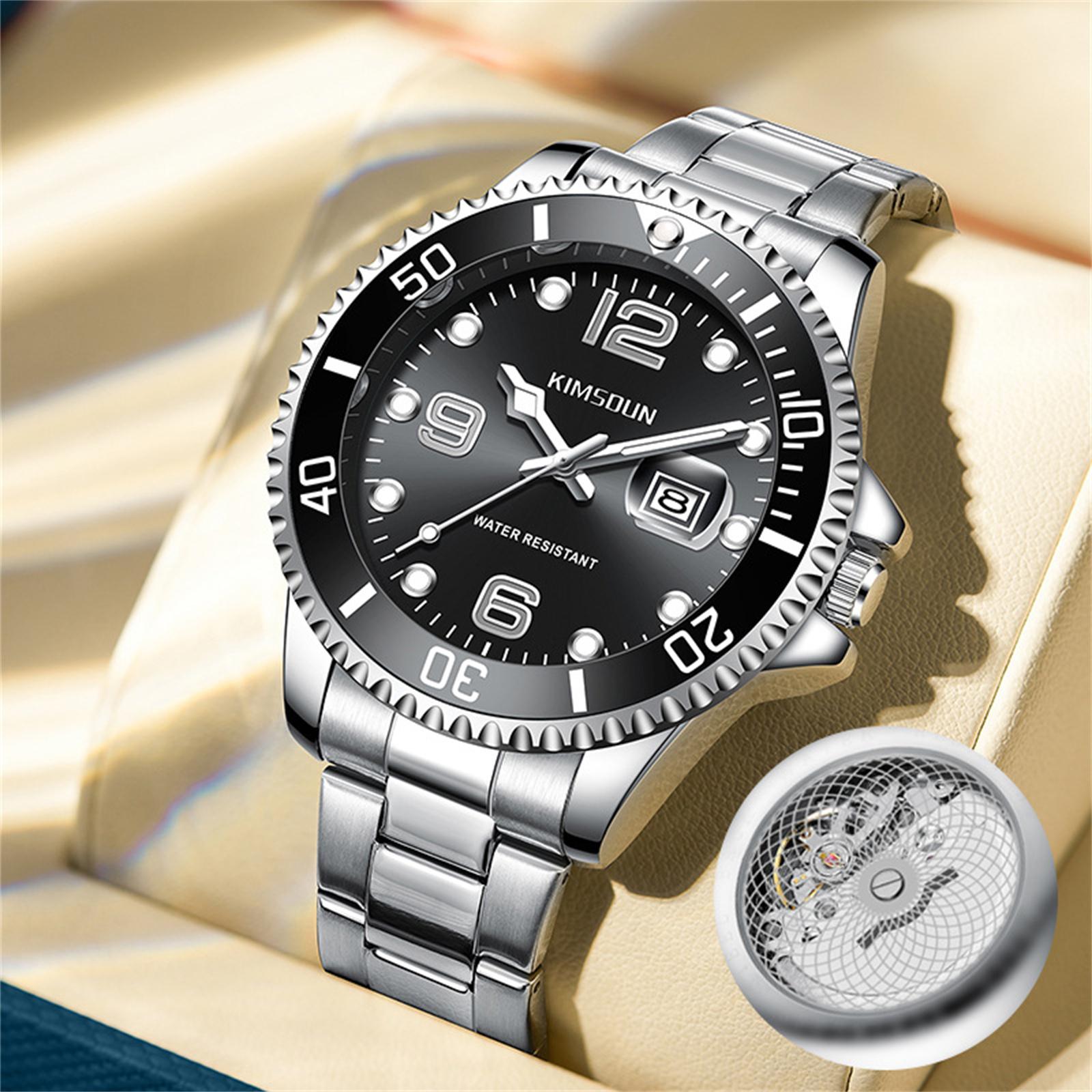 

Мужские водонепроницаемые светящиеся наручные часы-будильник для бега One Size