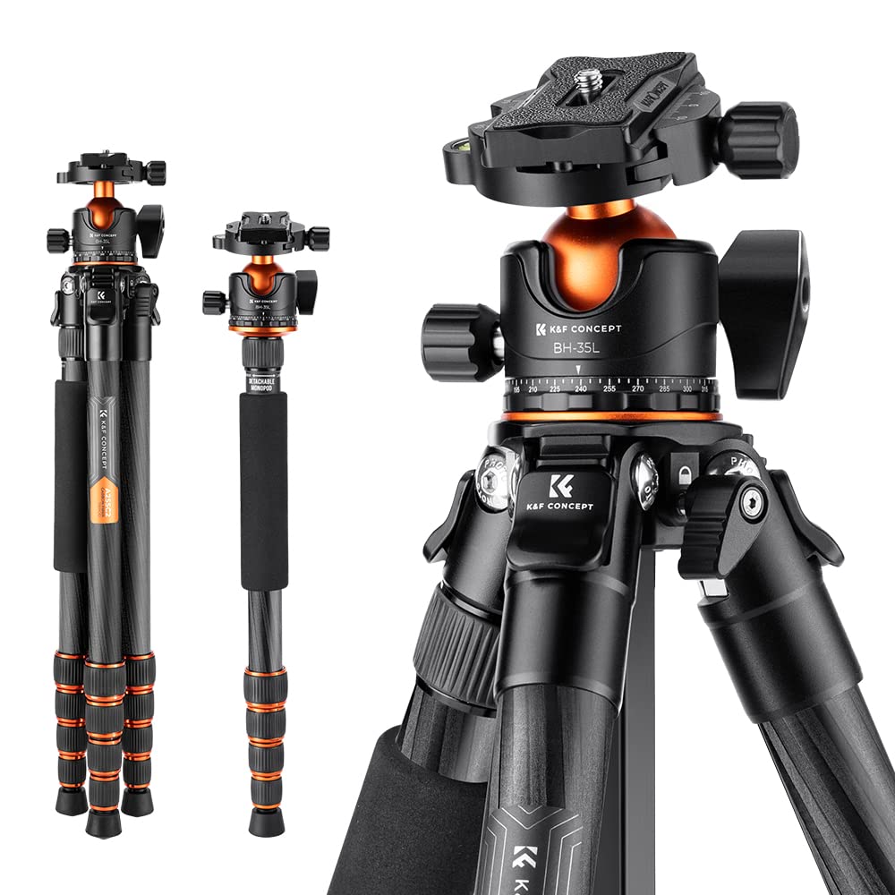 Concept SLR Carbon Fiber Camera Lightweight and Adjustable Monopod for Panoramic Maximum Load Capacity of with Reversible Center Nut for Digital and