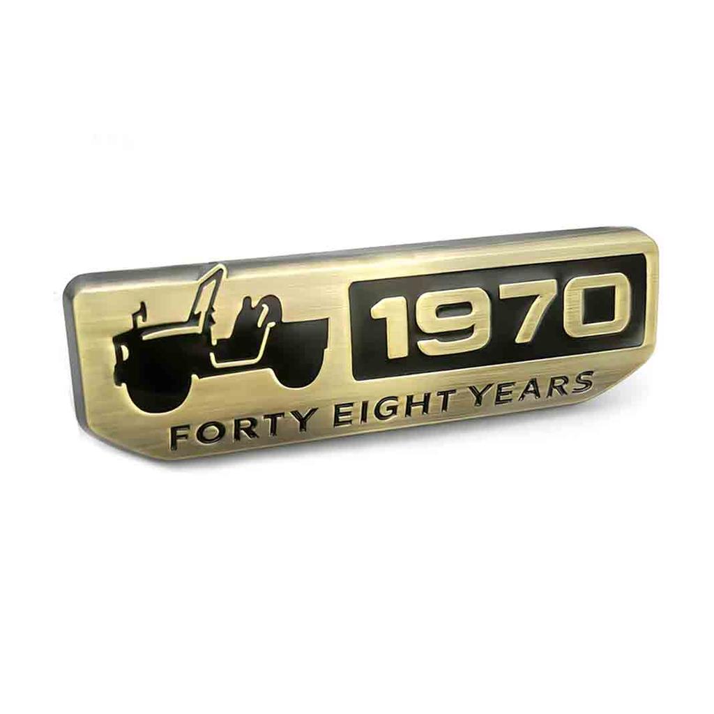1 st 3D Metall 1970 Minnesmärke Bilkaross Emble m Bil Sidoflank Skärmmärke Bil Baklucka Klistermärke för Jimny JB23 JB43 JB64 JB74 Bil Tillbehör
