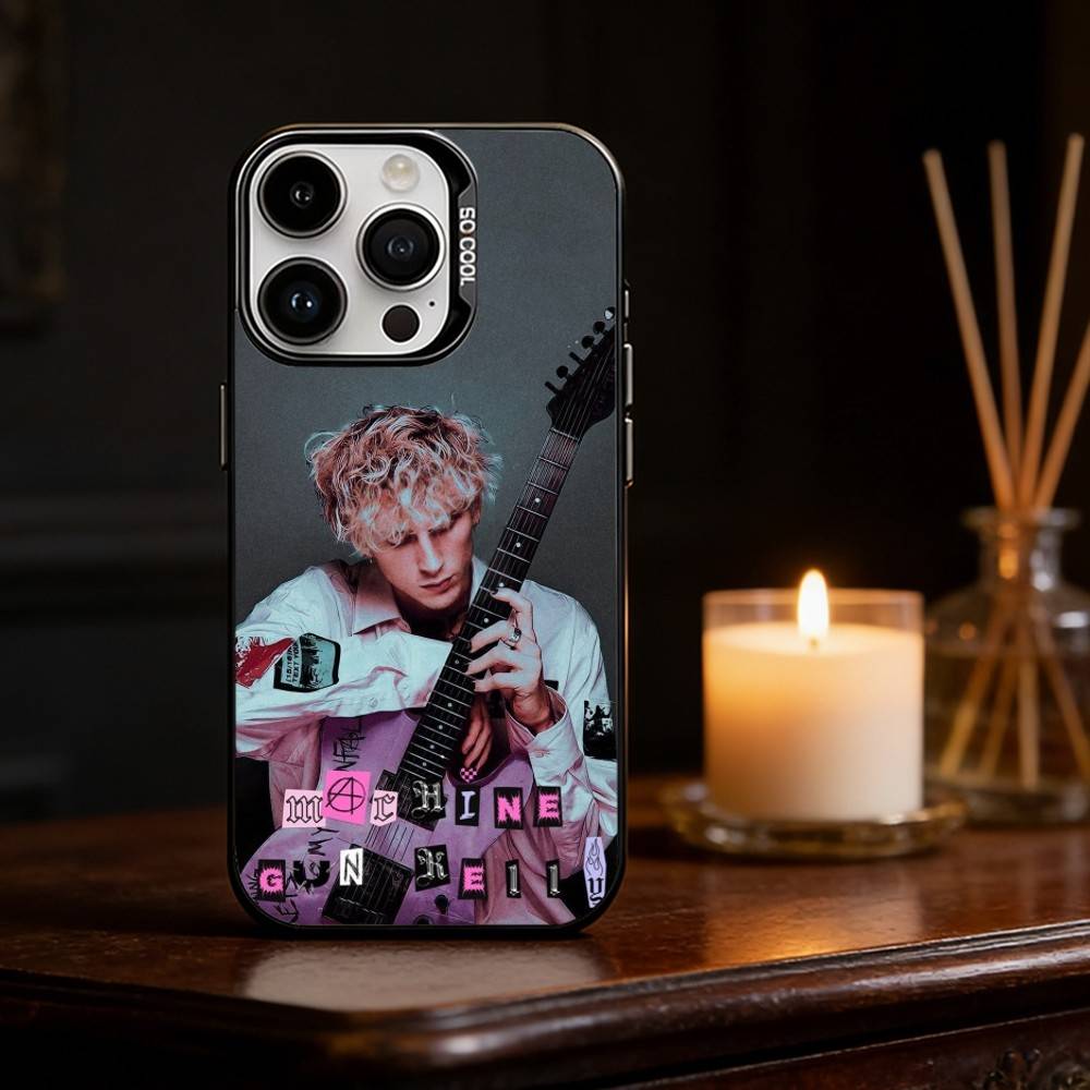 MGK LOST A-AMERICANA Phone Case For iPhone 17,16,15,14,13,12,11,Pro Max,Plus Candy Silver Cover