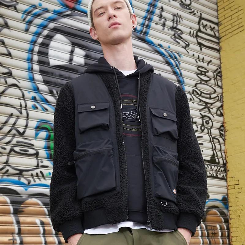 Dickies Jackets Men's Black Lapel Moderate (Unisex) Jackets DK009488BLK