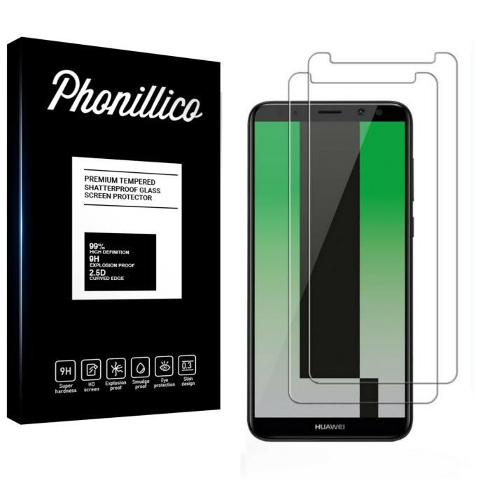Huawei MATE 10 LITE Tempered Glass - [Pack 2] Ultra Resistant Screen Protector Glass Film [Phonillico®]