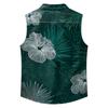Men's Workwear Lapel Button-Down Vest Shirt - Lightweight Sleeveless Top