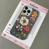 Personalized Flower Retro Unique Phone Case For Iphone 17 Air 16 16e 15 14 11 13 12 Pro Max Aesthetic Protective Leather Cover