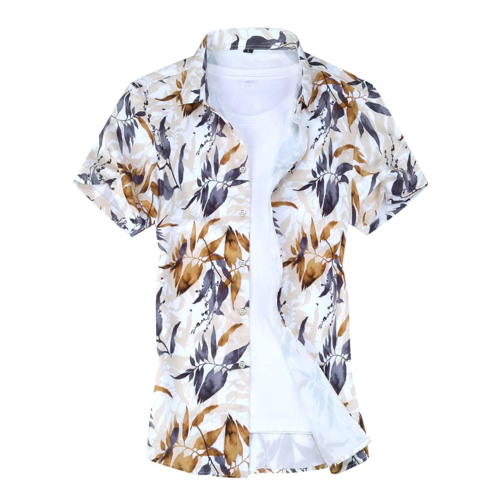 

CEEN Short Sleeve Aloha Floral Plus Japanese Beach Summer Wear Men s Shirt, Print, Sizes, Pattern, Casual, Stylish, Shirt, Button-Up Shirt,