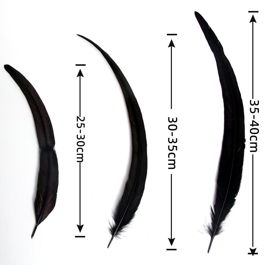 100Pcs 25-45CM DIY Rooster Feather Crafts Sewing Clothing Decor Plume Home Party Women's Feather Headwear Wedding Accessories