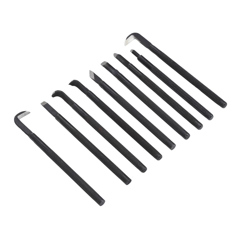 9 BUC/Set Unelte Bonsai Cioplit Periat Cuțit Mâner Anti-alunecare Oțel Mangan pentru Răzuire Tăiere