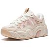 Anta Floral Shoes Slip Resistant Abrasion Resistant Low top Chunky Sneakers Women's White Beige Pink Sneakers 122528888R-2