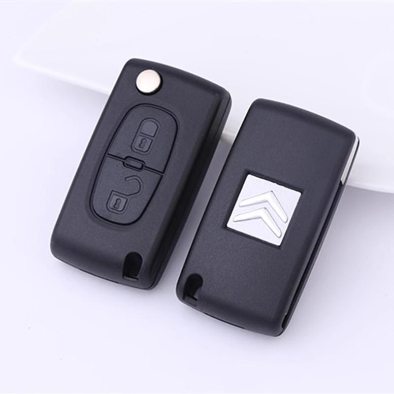 Car Metal Emblem Stickers Auto Remote Key Logo For Citroen Celysee C6 C3 C5 C1 C2 C4 Aircross Picasso Cactus Berlingo Saxo Grand akr256