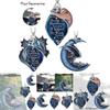 Blue Moon And Dragon Lover Car Ornament Holiday And Home Decoration Hanging Pendant