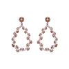 Luxenter 925 Sterling Silver Earrings with Multicolored Zirconia, 18k Rose Gold Finish - Wade