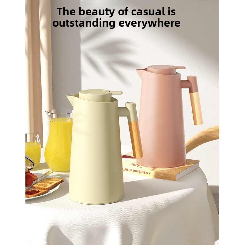 Large Capacity Insulated Water Bottle With Glass Inner For Home Use And Hot Beverage Storage