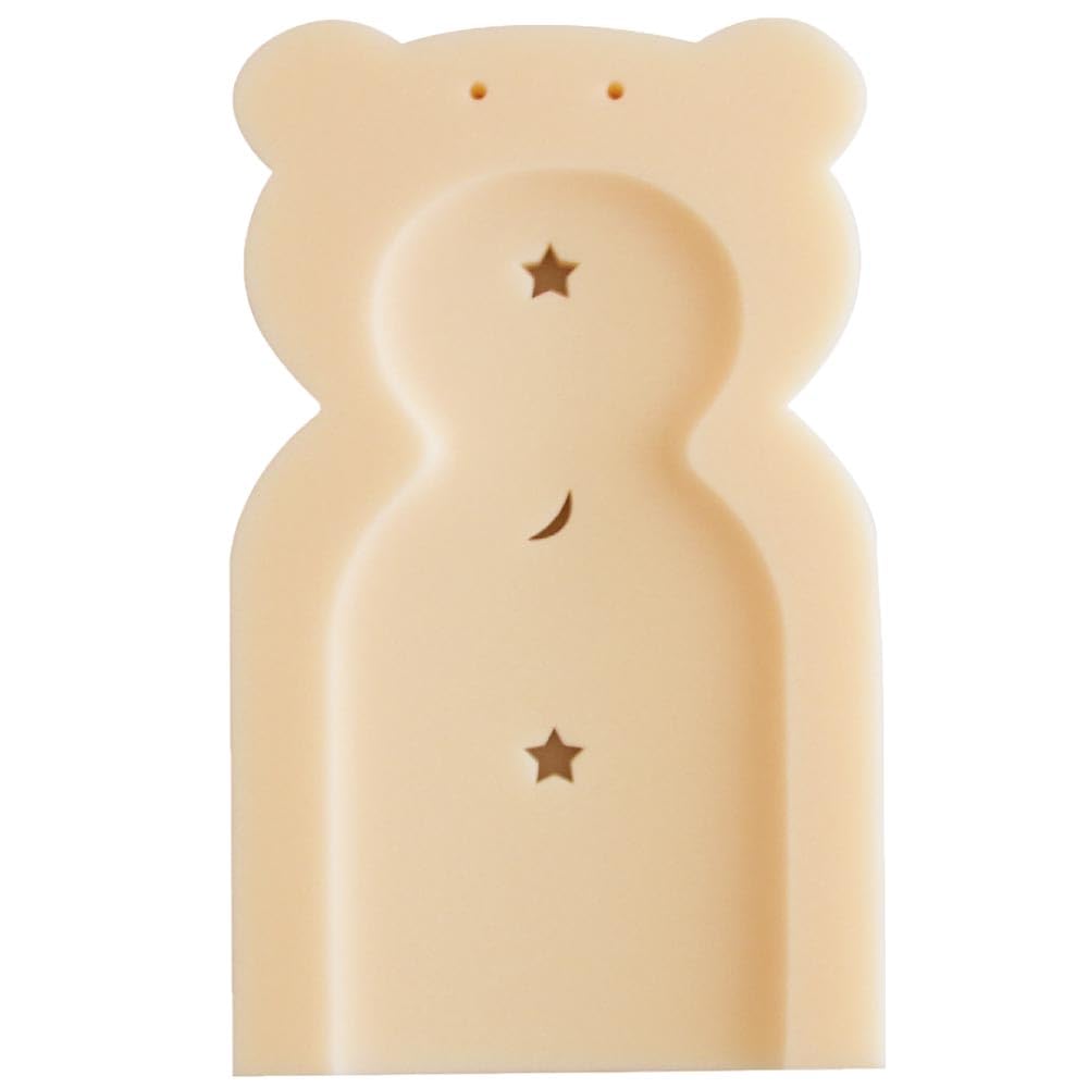

EMAJI sponge bath 39 x thickness cm bed, bear, cream, approx. 47.5 cm, approx. 4.5 кремовый