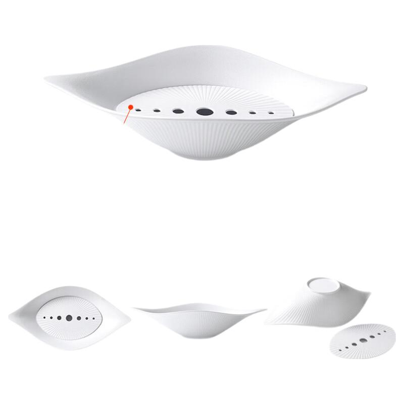 

Nordic Melamine Boat-Shaped Serving Plate