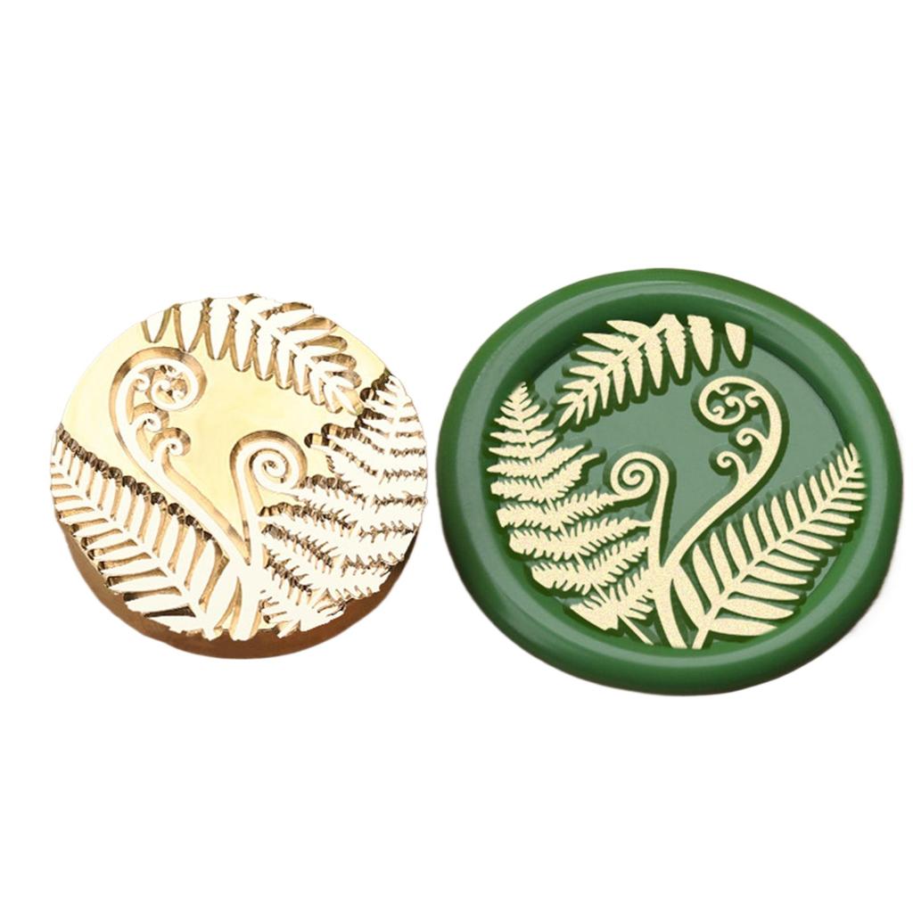 Plant Themed Seal Stamp Head Antique Embossed Sealing Stamp Head for Seal Envelope Invitation Decoration Scrapbooking