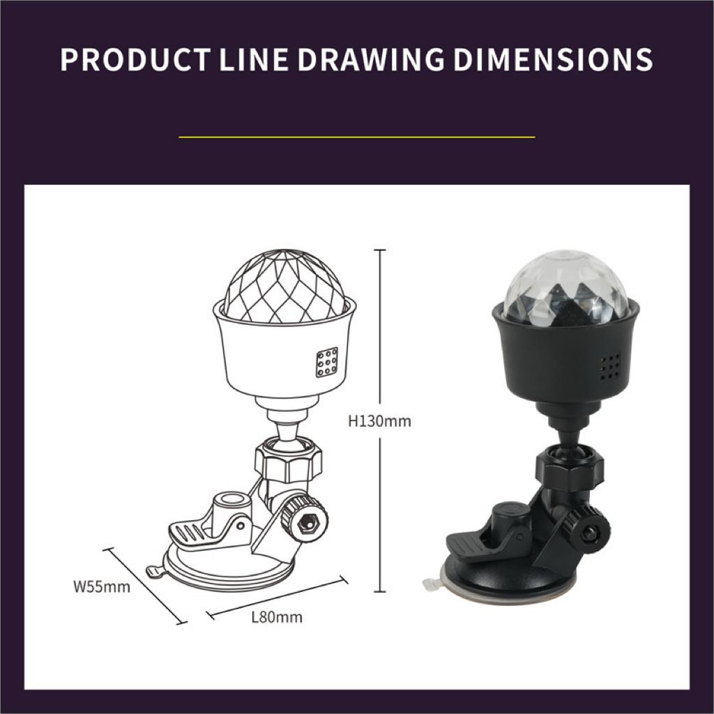 Mini Multicolor USB Projector Light Night Light for Home Bedroom Party Decor Disco Light Kids Room Decoration Christmas Party