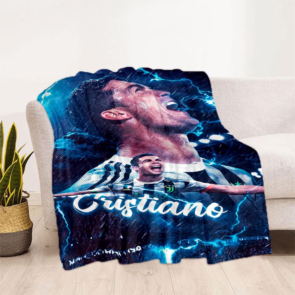 Ronaldo's Powerful Cristiano Celebration Blanket Durable Comfort Perfect for Bed Office Picnics Four Seasons Universal Modern