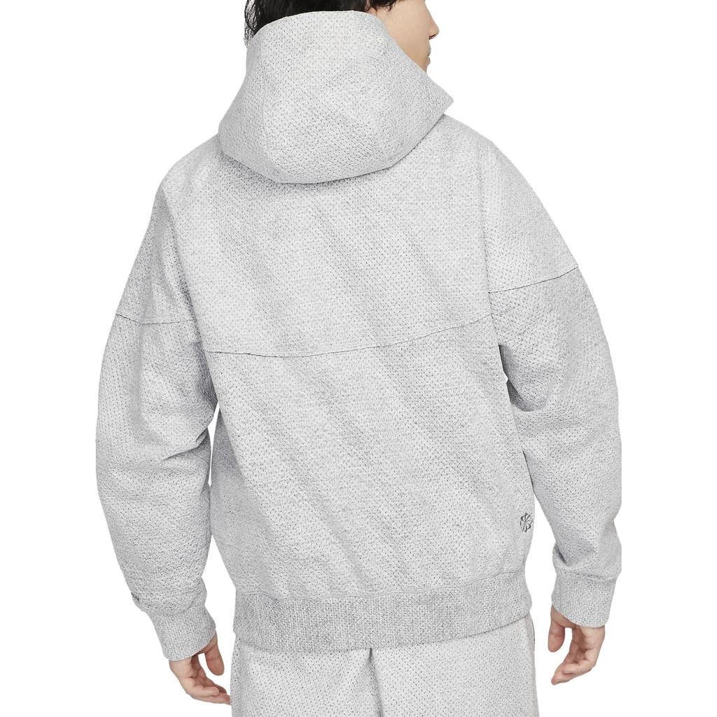 Nike SS23 Solid Logo Patchwork Zip-Up Hoodie Jacket Men jackets Smoke-Gray FB7414-077