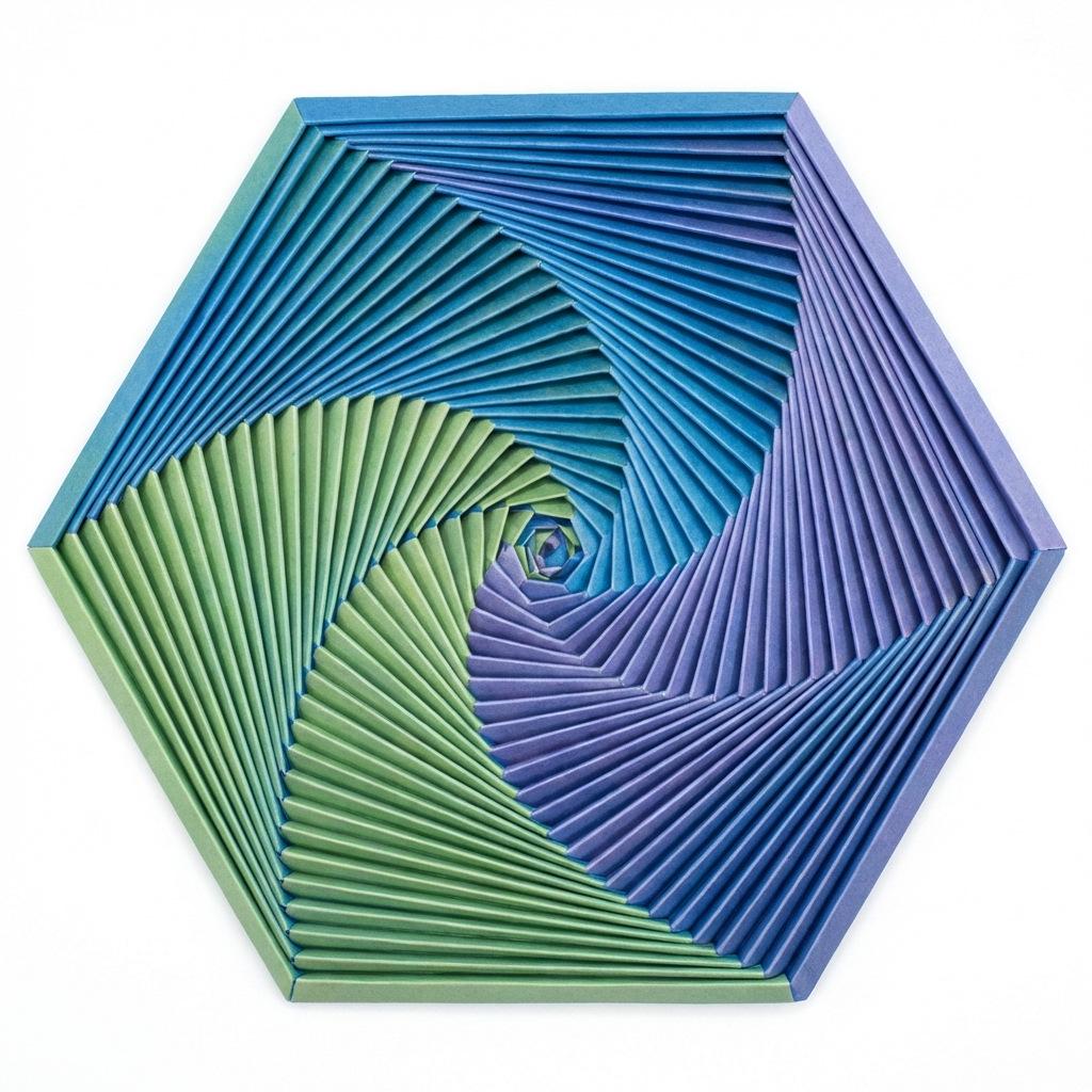 3D Printed Hexagonal Spiral Decompression Toy