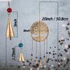 Großes 20-Zoll-Goldener Lebensbaum-Windspiel mit Glocken, Spirituelle Boho-Gartendekoration für eine beruhigende Außenatmosphäre und Zen-Meditationsräume