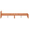 Bed Frame with Headboard Wax Brown 195.5 X 140.5 X 51 Cm