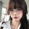 Pure Desire Frameless Celebrity-Style Gold Wire Anti-Blue Myopia Glasses