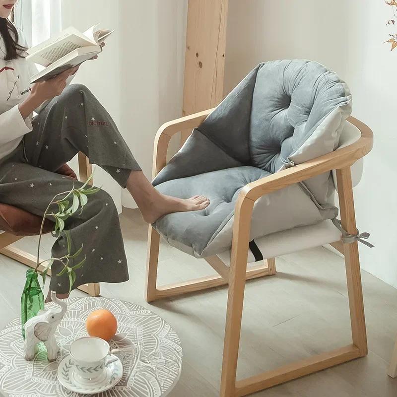 1PC Cushion Office Chair Four Seasons Universal Cushion Backrest One Piece Thickened Winter Chair Cushion 40x48/48x52cm