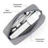 USB Cable Organizer Bag, Travel Essentials Pouch for Earphones Gadgets Storage, Digital Accessories & Makeup Case, Portable