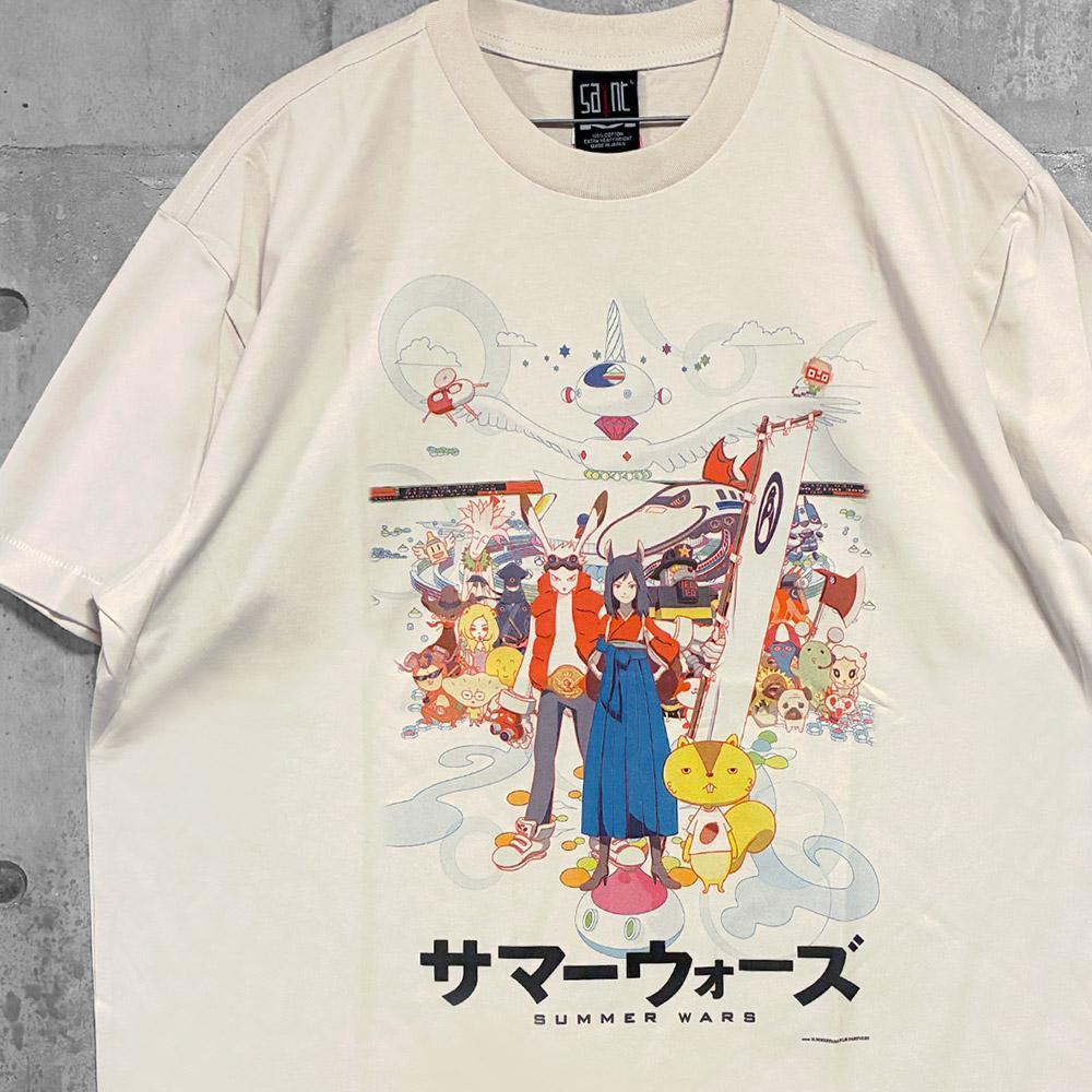 

[Б/У] Летние войны Аниме Футболка Мамору Хосода Девочка, которая покорила время