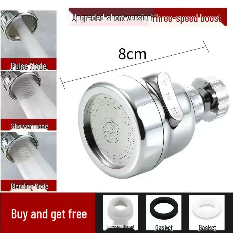 Six-Layer Faucet & Shower Head Water Filter - Universal Nozzle for Anti-Splash & Purification.