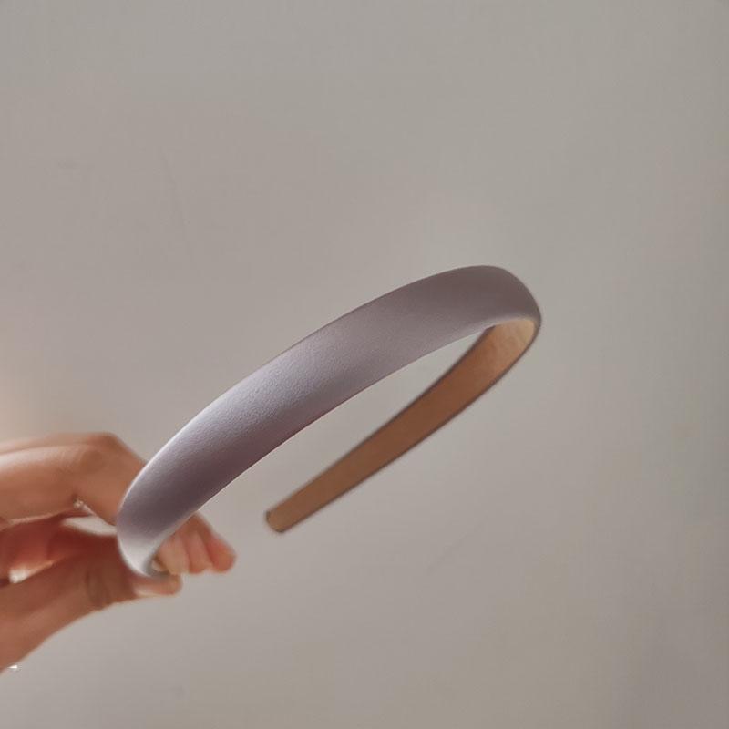 

Однотонные ретро премиум атласные повязки на голову шириной 1,5 см для женщин и девочек, винтажная основа для вечеринки, подарок, аксессуары для волос