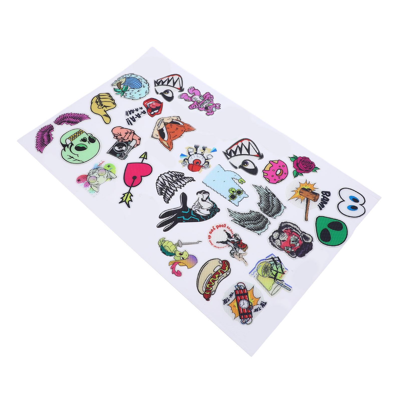 

Наклейки на раму велосипеда ПВХ 3D Различные крутые узоры Наклейки на раму велосипеда для украшения