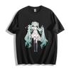Hatsune Miku Floral Dress T - Shirt - Elegant Anime Character Design Unisex Tee