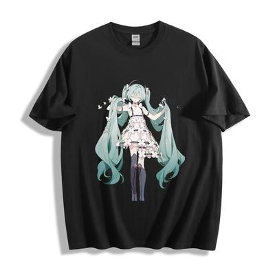 Hatsune Miku Φλοράλ Φόρεμα T - Shirt - Κομψό Σχέδιο Χαρακτήρα Anime Unisex T-Shirt