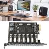 7 Ports USB 3.0 PCI-E Expansion Card Adapter 5Gbps PCI Express Connector USB 3.0 Front Controller Adapter Card for Desktop