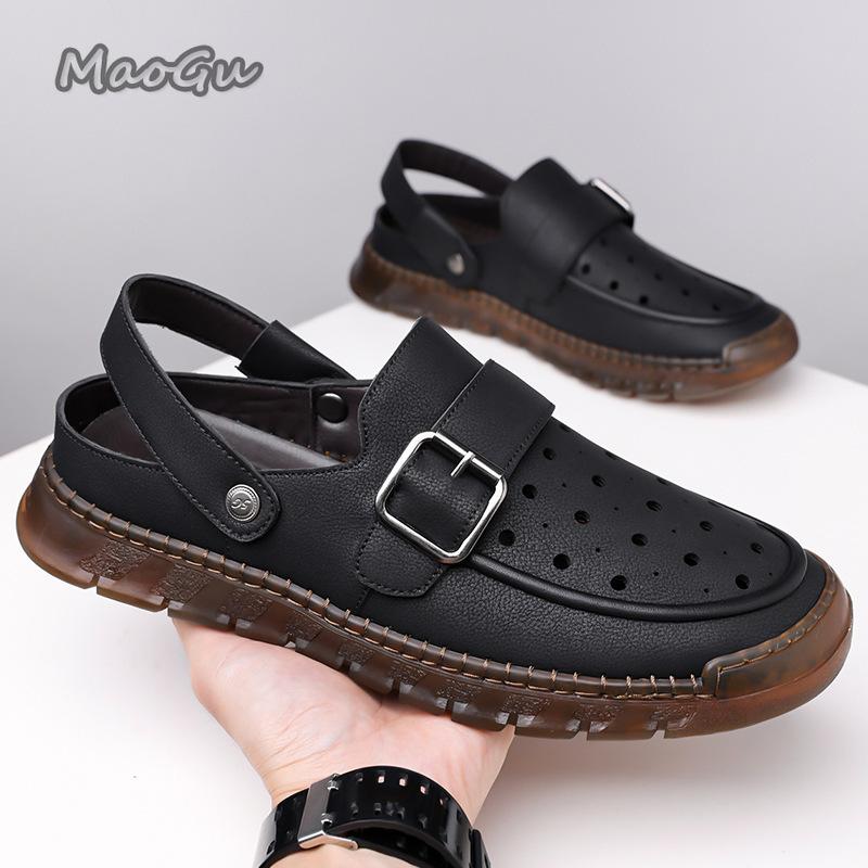 Fashion Men's Large Size38 48 Slip-On Sandals Flat Bottom Casual Slippers Anti-Slip Fashion Summer Man's Footwear Sandalias De Hombre