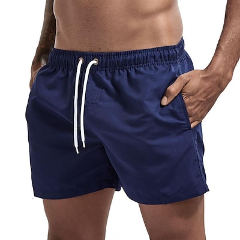 Costume da Bagno da Uomo Estivo Asciugatura Rapida Traspirante con Tasche Pantaloncini da Spiaggia e Surf