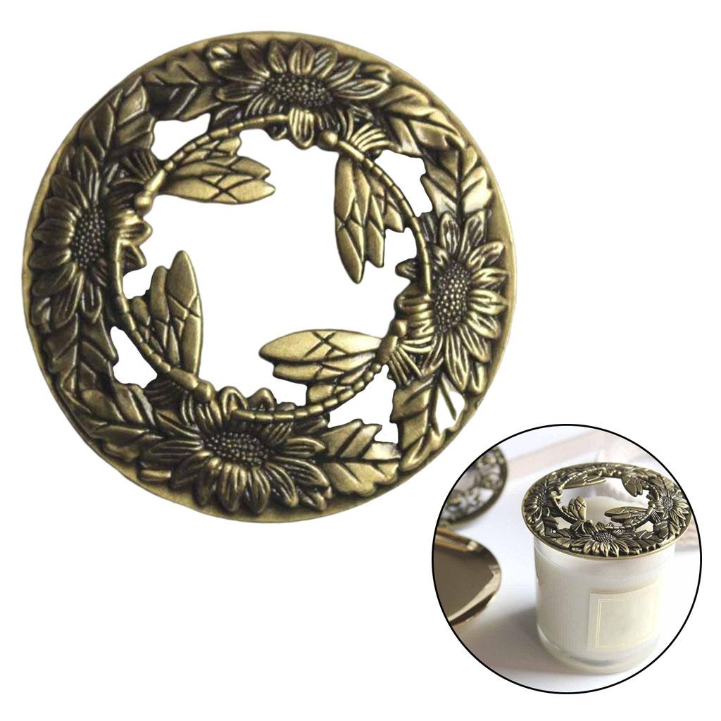 Antique Style Candle Jar Candle Topper Cover Lids Evenly for Home Hotel