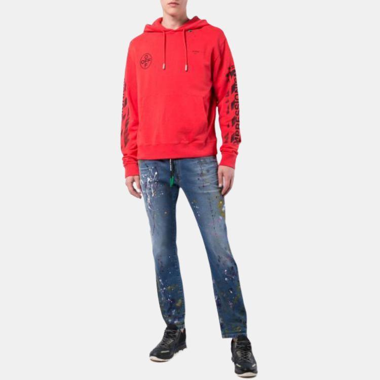OFF WHITE Diag Stencil Hoodie OMBB034R190030152010