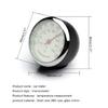 Portable Round Thermometer Fashion Mini Thermometer with Metal Frame for Auto