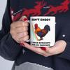 Funny Rooster Meme Mug I Need My Chicken Mug Apricots for Don't Shoot Gamers Ceramic Coffee Cup Gift