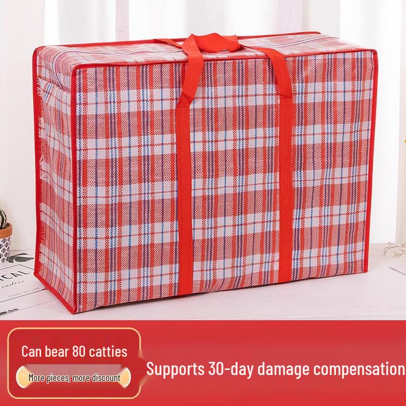 Waterproof Large Capacity Woven Handbag for Moving, Packing, and Dorm Use