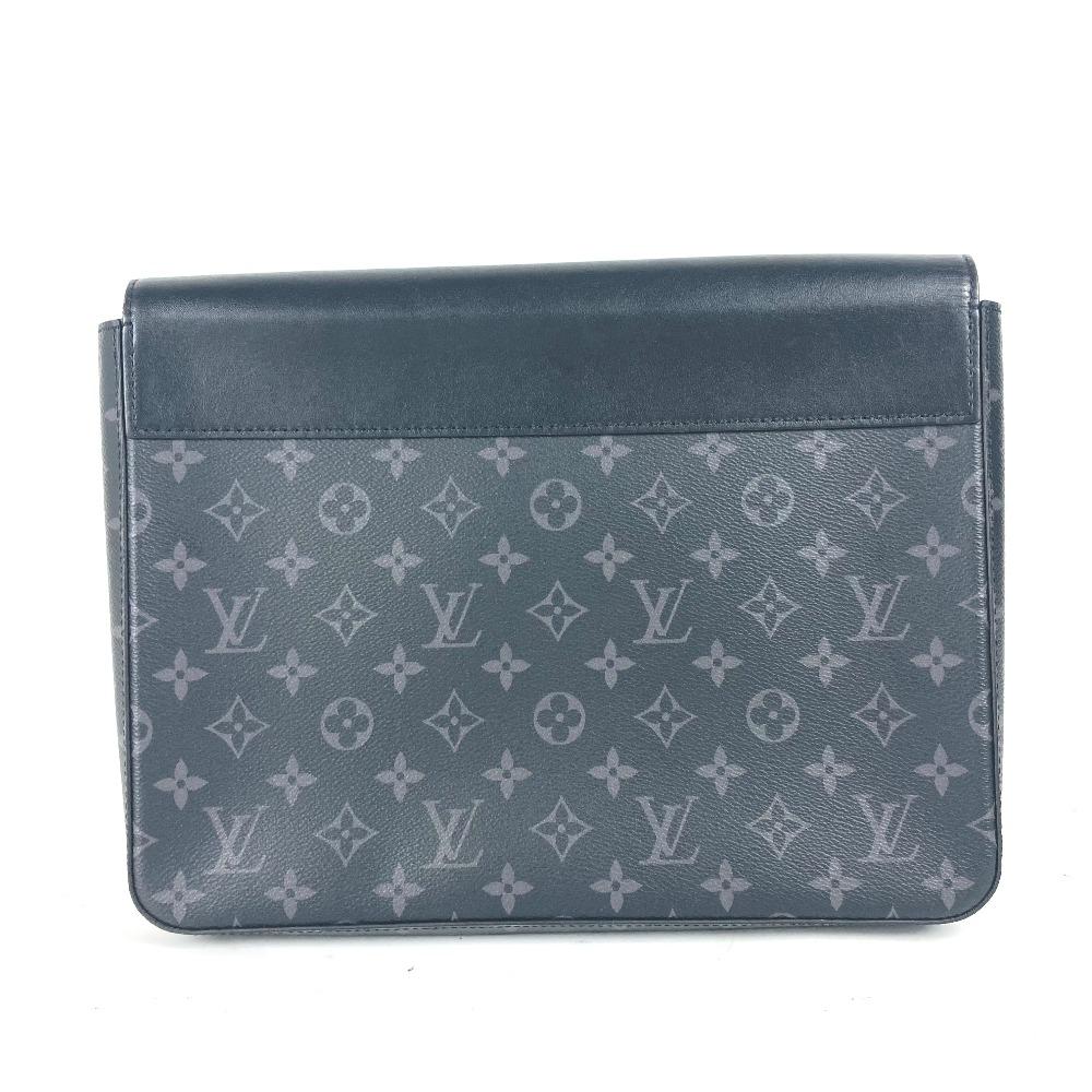 Louis Vuitton M80107 MonogramEclipse Pochette Steamer Bag Pouch Flap Clutch bag
