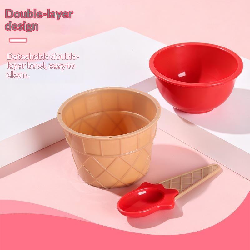 Vibrant Color Ice Cream Bowls With Spoons Dessert Sundae Dishes Set For Birthday Holiday Party Ice Cream Favor Gift Decor